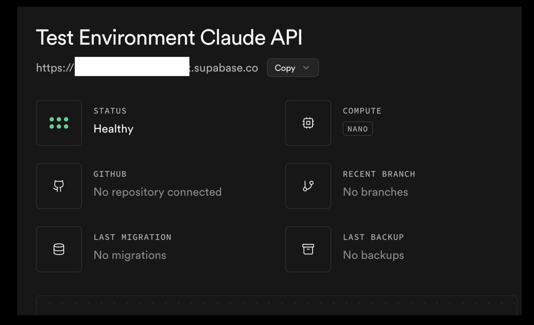 Copy project URL