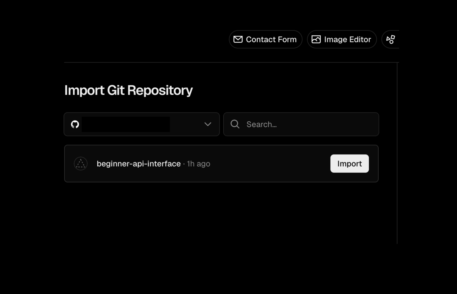 Import from GitHub