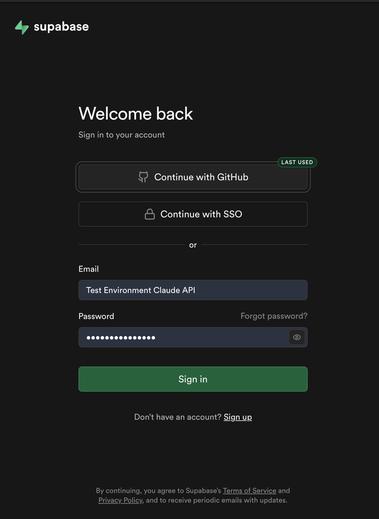 Continue with GitHub
